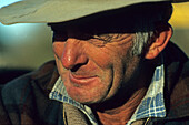 Portrait of a cattle drover, East Cape, North Island, New Zealand, Oceania