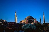 Die frühere Moschee Hagia Sophia unter blauem Himmel, Istanbul, Türkei, Europa