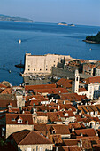 Ocean view and Old Town, Dubrovnik Croatia