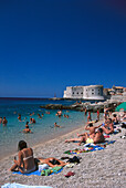 Beach, Oldtown, Dubrovnik Croatia