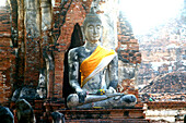 Buddha sitting at Wat Mahatat, Ayuthaya, Ayuthaya Thailand