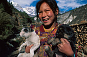 Gurung Maedchen, Kali Gandaki, Nepal, Asien