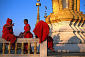 Junge Mönche in Muang Sing, Prov. Luang Nam Tha, Laos