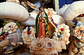 Souvenir, Madonna in shell frame, Veracruz, Mexico, America
