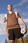 Portrait eines jungen Fußballspielers