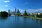Skyline, Bankenviertel, Frankfurt am Main Hessen, Deutschland