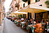 Restaurants in Odos Staikopoulou, Nafplio, Peloponnese, Greece