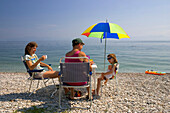 Frühstück am Strand, Kolpos Argolicos, Peloponnes, Griechenland