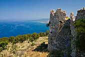 Altes Schloss Palaio von Navarino, in der Nähe von Pylos, Peloponnes, Mittelmeer, Griechenland, Europa