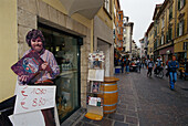 Reinhold Messner Poster, Shopping in Bozen South Tyrol, Italy