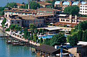 Blick auf Hotel Cipriani auf der Insel Giudecca, Venedig, Italien, Europa