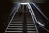 Subway stairs, Munich Bavaria, Germany