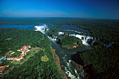 Iguazú Wasserfaelle, Blick von brasilianischer Seite Brasilien, Argentinien