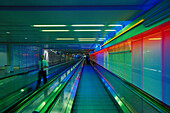 Innenansicht des Terminal 1 im Flughafen München, Bayern, Deutschland, Europa