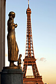 Eiffel Tower from Trocadero, Paris, Frankreich, Paris, Eiffelturm, von Trocadero gesehen