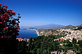 Taormina and Mount Etna, Taormina, Sicily Italy