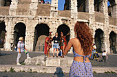 Colosseum, Touristen, Rom, Italien