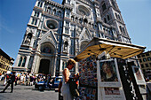 Domplatz mit Touristen, Florenz, Toskana Italien