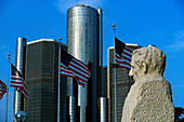 Skyline, Detroit, Michigan, USA