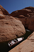 Speedboat, Lake Powell, Secret Canyon Utah-Arizona-USA