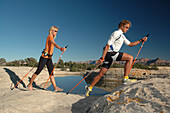 Nordic Walking, Gooseberry Trail, Zion Nationalpark Springdale-Utah-USA