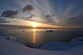 Sonnenuntergang, Ilulissat, Grönland