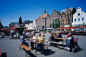 Market Square , Husum, Nordfriesland, Schleswig-Holstein Germany