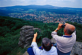 Panoramic View, Ledge Mannsstein, Staufen Taunus, Hesse, Germany
