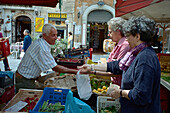 People on the market at Campo dei Fiori, Rome, Latium, Italy, Europe