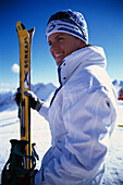 Skifahrerin, Zugspitze, Wintersport, Deutschland
