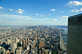 Blick vom World Trade Center auf New York City, Manhattan, New York, USA