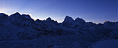 Mount Everest, Nuptse, Lhotse, View from Gokyo peak Everest region, Nepal, Asia