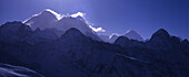 Mount Everest, Nuptse, Lhotse, Makalu, Everest region Nepal, Asia