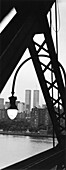 World Trade Center, Skyline, USA, New York, World Trade Center, SkylineS/W Foto, Panorama, Stadt, Stadtansicht WTC, HochformatEnglish:, USA, New York City, skyline with World Trade Center, WTC