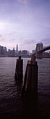 View from Brooklyn, USA, New York City, Blick von Brooklyn, Oktober 2001Skyline ohne WTCEnglish:, USA, New York City without WTC View from Brooklyn