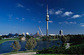Fernsehturm, Olympiapark, Muenchen, Bayern Deutschland