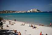 Strand von Calvi, Korsika, Frankreich