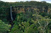Fitzroy Falls, Morton NP, Australien, NSW, Wasserfall im Morton Nationalpark, Sandstone cliffs