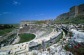 Roman theatre in the ancient city of Milet, Turkey