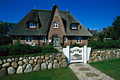 Thatched Roof House in Keitum, Sylt, Schleswig-Holstein Germany