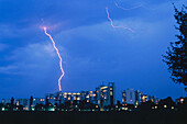 Lightning in the city, Munich, Bavaria, Germany