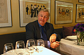 Terence Conran, Butlers Wharf, in seinem Restaurant Le Pont de la Tour, London, United Kingdom