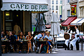 Café de Flore, Boulevard Saint-Germain, Paris, Frankreich