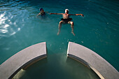 Thermalquelle, Pool des Hotels, Posta Marcucci, Bagno Vignoni Toskana, Italien