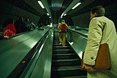 Sunbway, Rolltreppe, Westminster Station London, Großbritannien