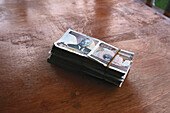 Bündel Kip-Noten, entsprechen 100US$, Laos
