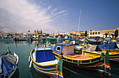traditional fishing boats, Marsaloxx, Malta