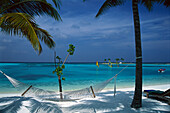 Hammock on the beach, Four Seasons Resort, Kuda Hurra, Maldives