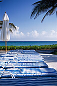 Deck chairs, Ritz Charlton Rose Hall, Montego Bay, Jamaica, Caribbean