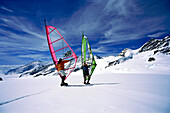 Windsurfen am Jungfraujoch, Schweiz